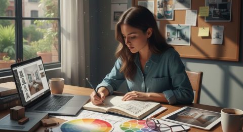 كيف تبدأ الخطوة الاولى لتعلم التصميم الداخلي والديكور