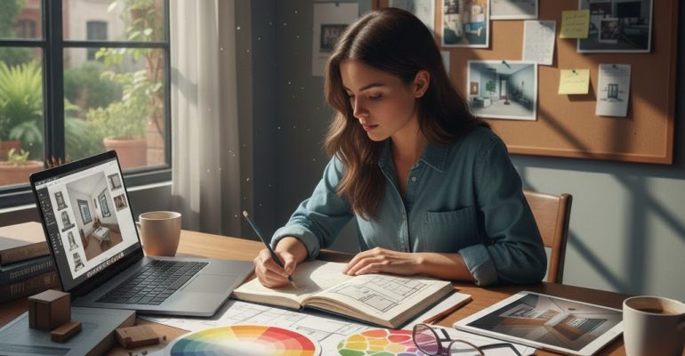 كيف تبدأ الخطوة الاولى لتعلم التصميم الداخلي والديكور
