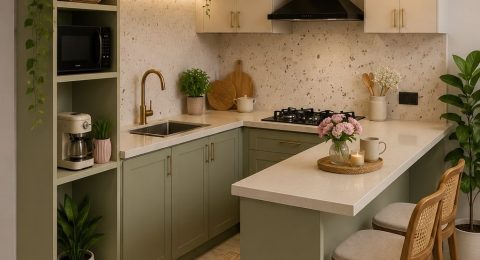 تصميم مطبخ صغير بأفكار ذكية لاستغلال المساحات