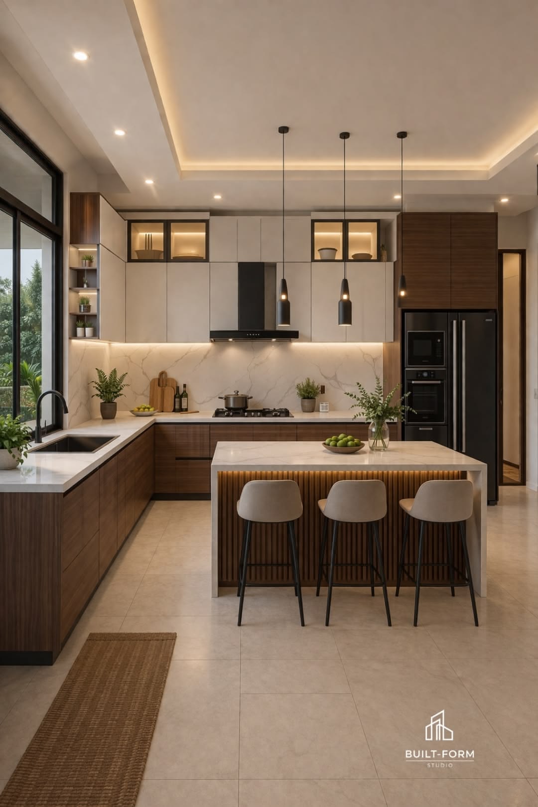 الفرق بين مطابخ MDF ومطابخ HPL ومطابخ الخشب الطبيعي