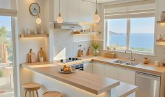 تصميم المطابخ المفتوحة: المميزات والعيوب
