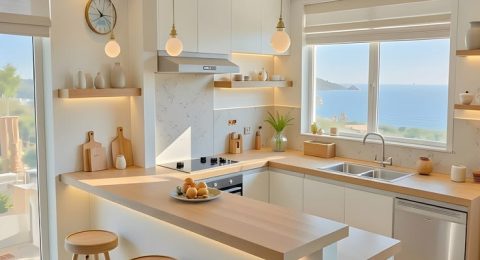 تصميم المطابخ المفتوحة: المميزات والعيوب